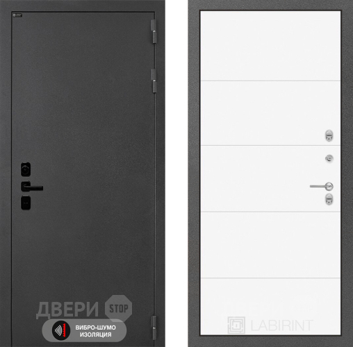 Дверь Лабиринт (LABIRINT) Acustic 13 Белый софт в Наро-Фоминске