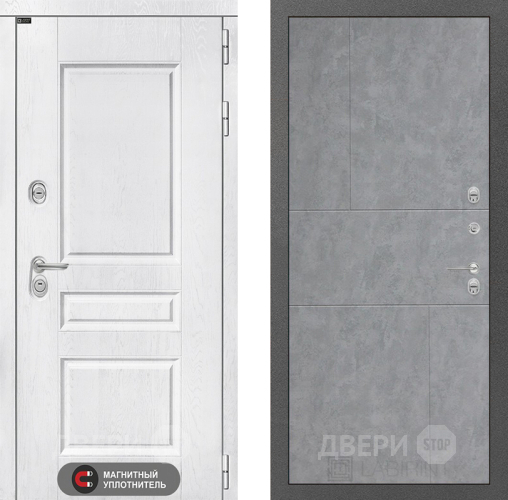 Входная металлическая Дверь Лабиринт (LABIRINT) Versal 21 Бетон светлый в Наро-Фоминске