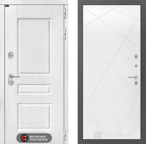 Дверь Лабиринт (LABIRINT) Versal 24 Белый софт в Наро-Фоминске