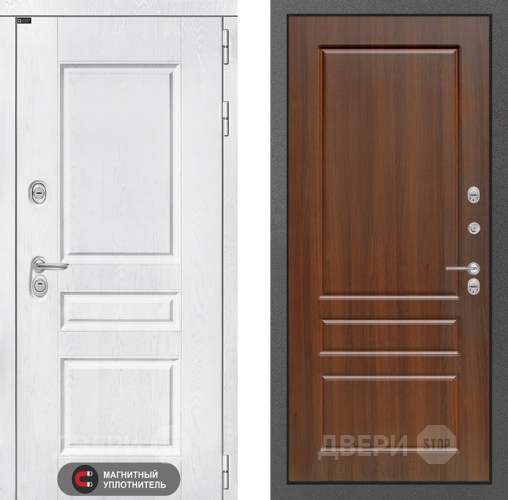 Входная металлическая Дверь Лабиринт (LABIRINT) Versal 03 Орех бренди в Наро-Фоминске