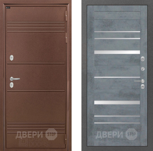 Входная металлическая Дверь Лабиринт (LABIRINT) Термо Лайт 20 Бетон темный в Наро-Фоминске
