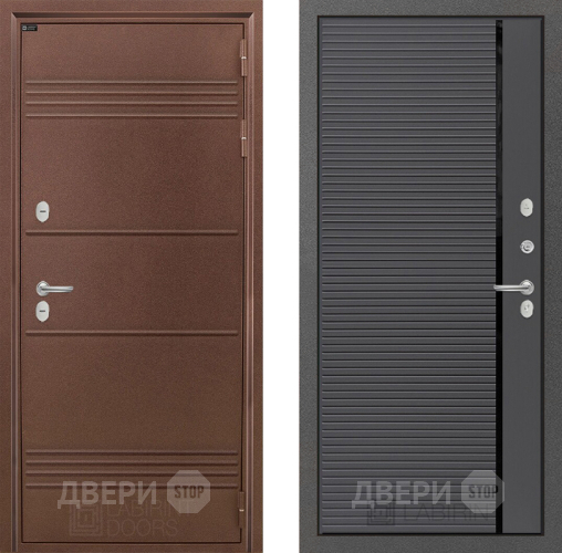 Входная металлическая Дверь Лабиринт (LABIRINT) Термо Лайт 22 Графит софт в Наро-Фоминске