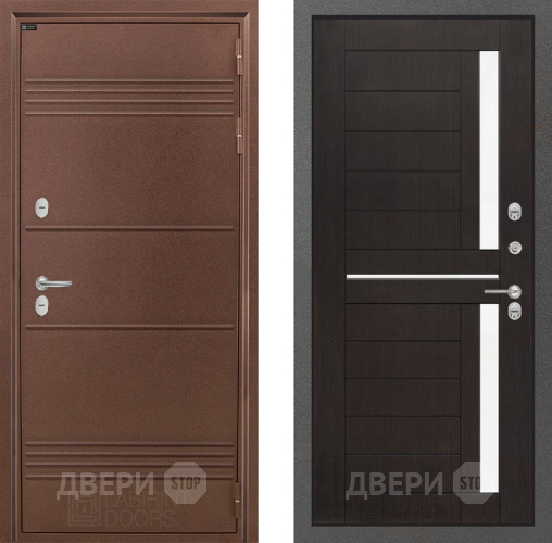 Входная металлическая Дверь Лабиринт (LABIRINT) Термо Лайт 02 Венге в Наро-Фоминске