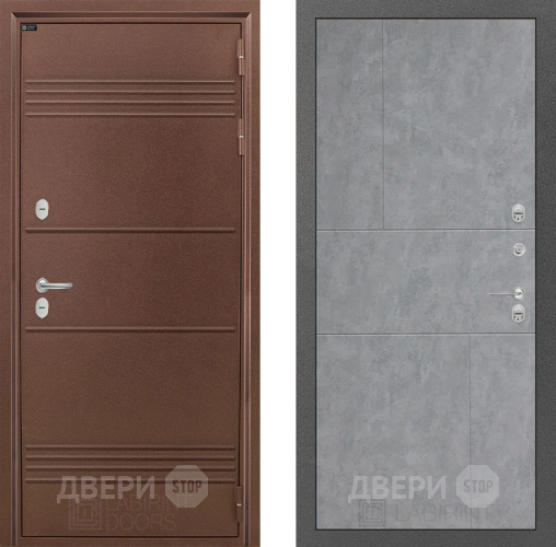 Входная металлическая Дверь Лабиринт (LABIRINT) Термо Лайт 21 Бетон светлый в Наро-Фоминске