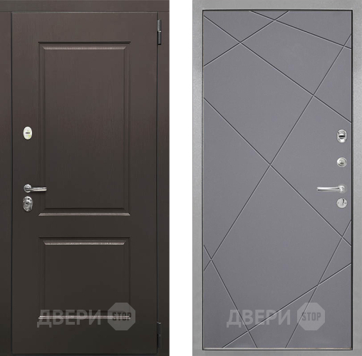 Входная металлическая Дверь Интекрон (INTECRON) Кампо Лучи-М Графит софт в Наро-Фоминске