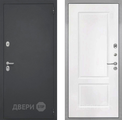 Входная металлическая Дверь Интекрон (INTECRON) Гектор КВ-2 Белый матовый в Наро-Фоминске