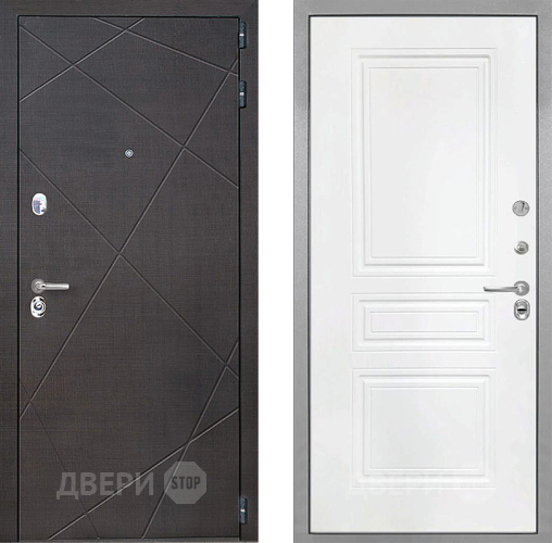 Входная металлическая Дверь Интекрон (INTECRON) Сенатор Лучи ФЛ-243 Белый матовый в Наро-Фоминске