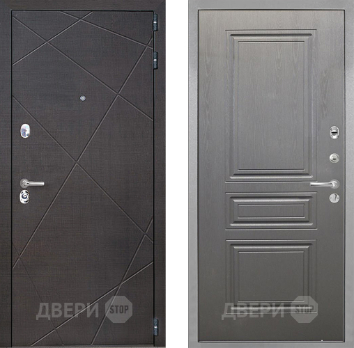 Входная металлическая Дверь Интекрон (INTECRON) Сенатор Лучи ФЛ-243 Графит вуд дуб в Наро-Фоминске