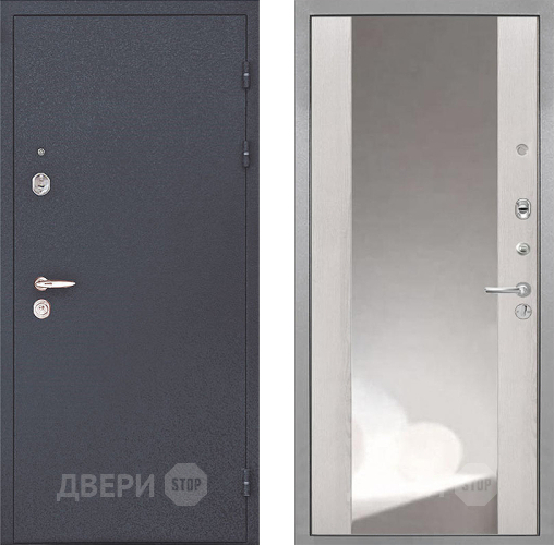 Входная металлическая Дверь Интекрон (INTECRON) Колизей ФЛЗ-516 Зеркало Сосна белая в Наро-Фоминске