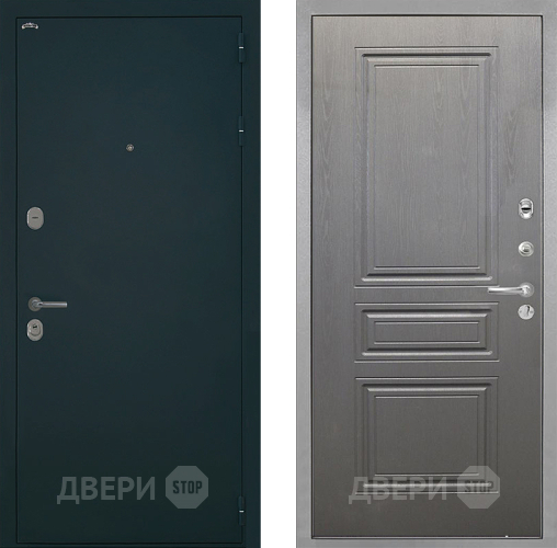 Входная металлическая Дверь Интекрон (INTECRON) Греция ФЛ-243 Графит вуд дуб в Наро-Фоминске