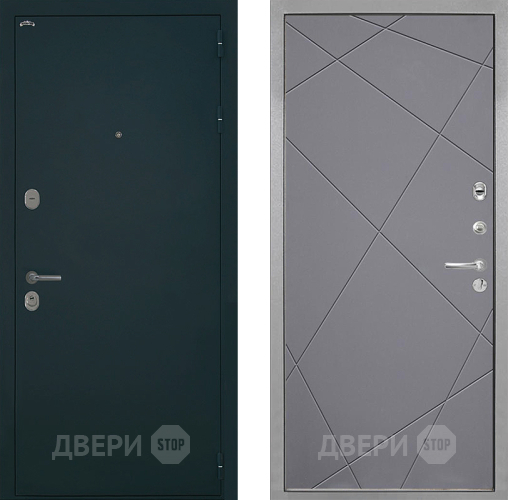 Входная металлическая Дверь Интекрон (INTECRON) Греция Лучи-М Графит софт в Наро-Фоминске