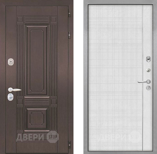 Входная металлическая Дверь Интекрон (INTECRON) Италия В-07 с молдингом Лофт белый в Наро-Фоминске