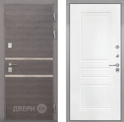 Входная металлическая Дверь Интекрон (INTECRON) Неаполь ФЛ-243 Белый матовый в Наро-Фоминске