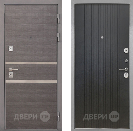 Входная металлическая Дверь Интекрон (INTECRON) Неаполь ФЛ-295 Лофт черный в Наро-Фоминске