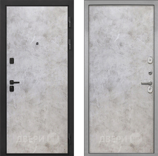 Входная металлическая Дверь Интекрон (INTECRON) Профит Black Мрамор Светлый Гладкая Мрамор светлый в Наро-Фоминске