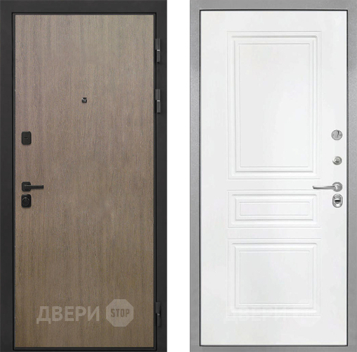 Входная металлическая Дверь Интекрон (INTECRON) Профит Black Венге Коричневый ФЛ-243 Белый матовый в Наро-Фоминске