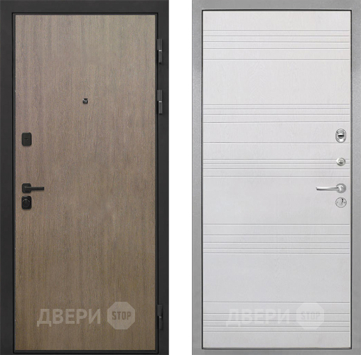 Входная металлическая Дверь Интекрон (INTECRON) Профит Black Венге Коричневый ФЛ-316 Белый ясень в Наро-Фоминске