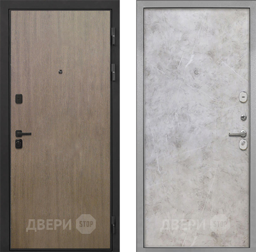 Входная металлическая Дверь Интекрон (INTECRON) Профит Black Венге Коричневый Гладкая Мрамор светлый в Наро-Фоминске