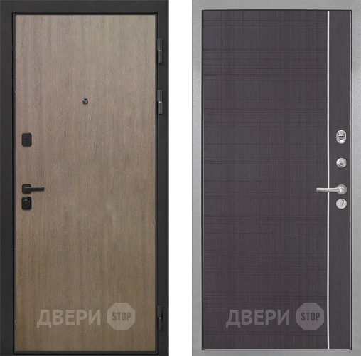Входная металлическая Дверь Интекрон (INTECRON) Профит Black Венге Коричневый В-07 с молдингом Венге в Наро-Фоминске