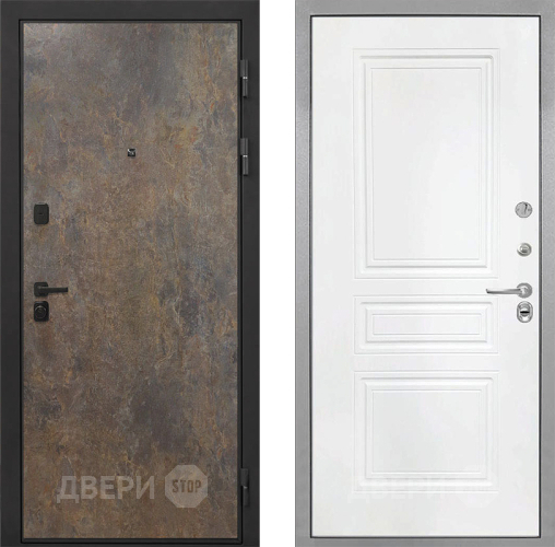 Дверь Интекрон (INTECRON) Профит Black Гранж ФЛ-243 Белый матовый в Наро-Фоминске