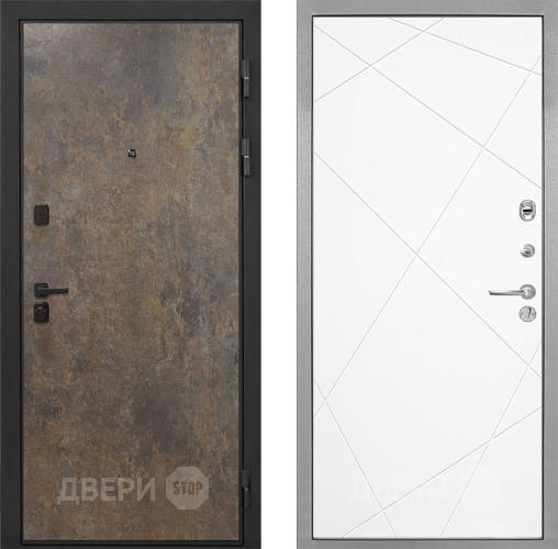 Входная металлическая Дверь Интекрон (INTECRON) Профит Black Гранж Лучи-М Софт милк в Наро-Фоминске