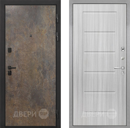 Входная металлическая Дверь Интекрон (INTECRON) Профит Black Гранж ФЛ-39 Сандал белый в Наро-Фоминске