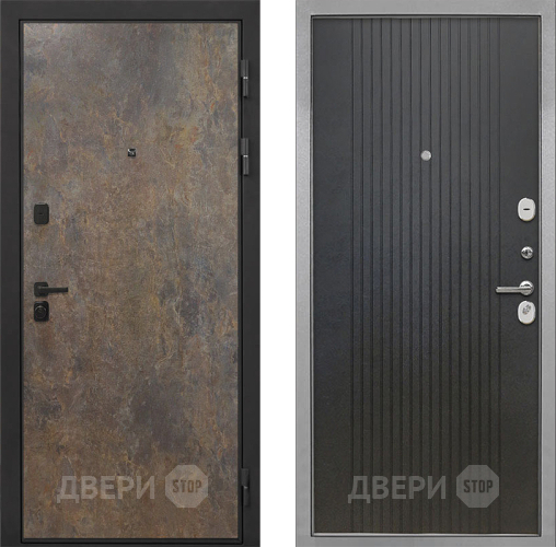 Дверь Интекрон (INTECRON) Профит Black Гранж ФЛ-295 Лофт черный в Наро-Фоминске