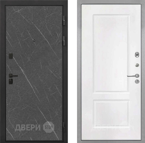 Дверь Интекрон (INTECRON) Профит Black Гранит Лава Оникс КВ-2 Белый матовый в Наро-Фоминске