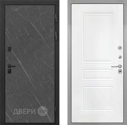 Дверь Интекрон (INTECRON) Профит Black Гранит Лава Оникс ФЛ-243 Белый матовый в Наро-Фоминске