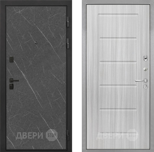 Входная металлическая Дверь Интекрон (INTECRON) Профит Black Гранит Лава Оникс ФЛ-39 Сандал белый в Наро-Фоминске