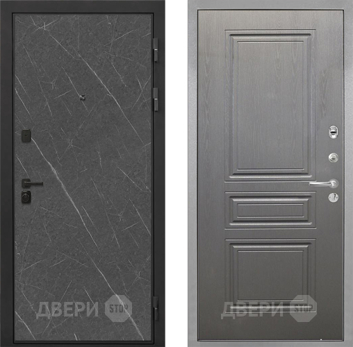 Входная металлическая Дверь Интекрон (INTECRON) Профит Black Гранит Лава Оникс ФЛ-243 Графит вуд дуб в Наро-Фоминске