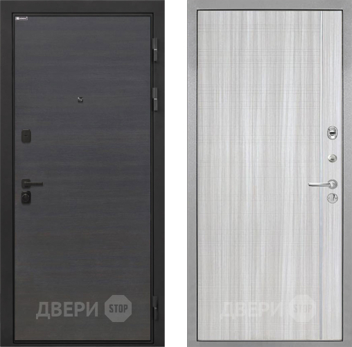Входная металлическая Дверь Интекрон (INTECRON) Профит Black Эковенге В-07 с молдингом Сандал белый в Наро-Фоминске