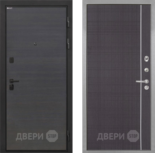 Входная металлическая Дверь Интекрон (INTECRON) Профит Black Эковенге В-07 с молдингом Венге в Наро-Фоминске