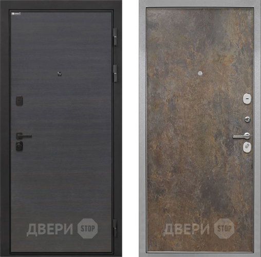 Входная металлическая Дверь Интекрон (INTECRON) Профит Black Эковенге Гладкая Гранж в Наро-Фоминске
