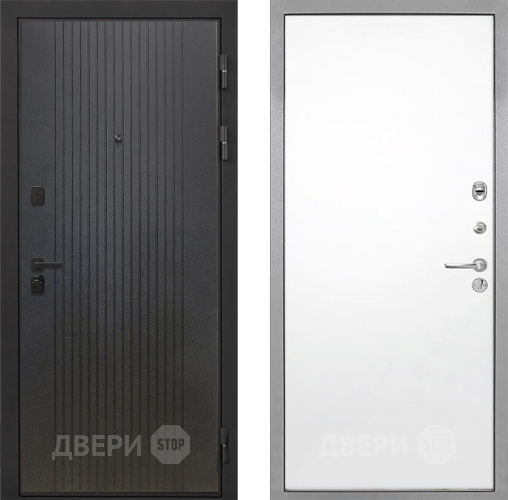 Входная металлическая Дверь Интекрон (INTECRON) Профит Black ФЛ-295 Гладкая Силк Сноу в Наро-Фоминске