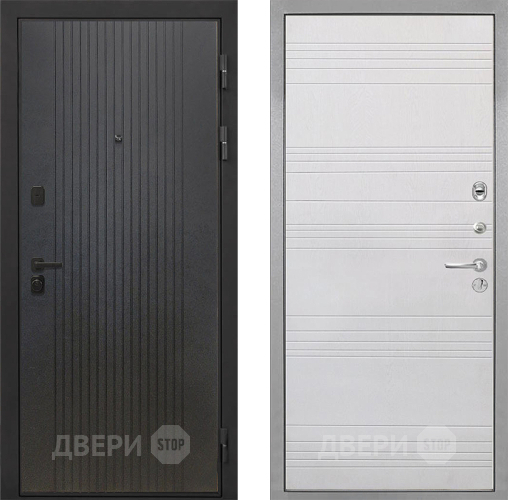 Входная металлическая Дверь Интекрон (INTECRON) Профит Black ФЛ-295 ФЛ-316 Белый ясень в Наро-Фоминске