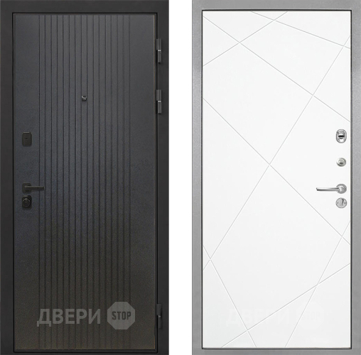 Входная металлическая Дверь Интекрон (INTECRON) Профит Black ФЛ-295 Лучи-М Софт милк в Наро-Фоминске