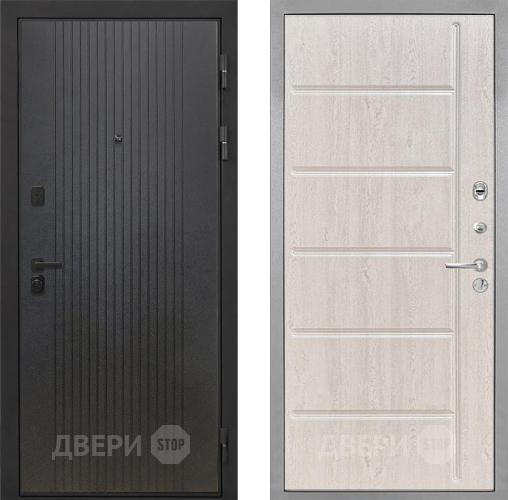 Входная металлическая Дверь Интекрон (INTECRON) Профит Black ФЛ-295 ФЛ-102 Сосна белая в Наро-Фоминске