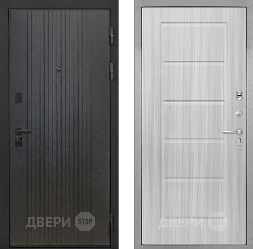 Входная металлическая Дверь Интекрон (INTECRON) Профит Black ФЛ-295 ФЛ-39 Сандал белый в Наро-Фоминске