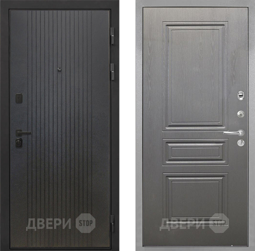 Входная металлическая Дверь Интекрон (INTECRON) Профит Black ФЛ-295 ФЛ-243 Графит вуд дуб в Наро-Фоминске