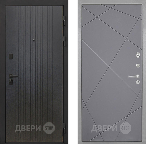 Входная металлическая Дверь Интекрон (INTECRON) Профит Black ФЛ-295 Лучи-М Графит софт в Наро-Фоминске