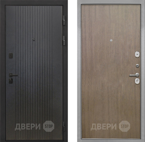 Входная металлическая Дверь Интекрон (INTECRON) Профит Black ФЛ-295 Гладкая шпон Венге коричневый в Наро-Фоминске