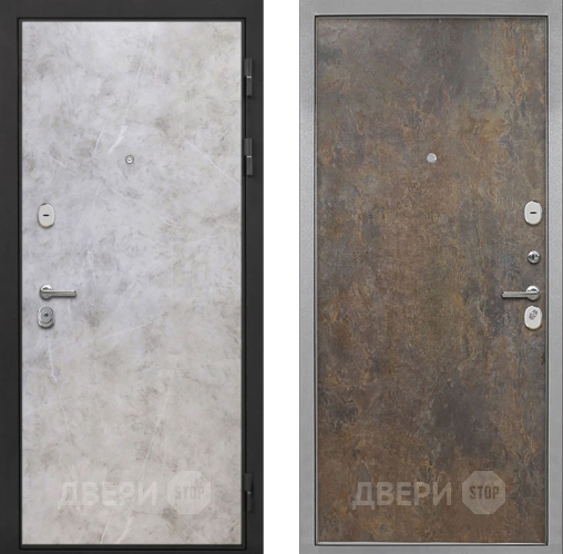 Входная металлическая Дверь Интекрон (INTECRON) Гектор Мрамор Светлый Гладкая Гранж в Наро-Фоминске