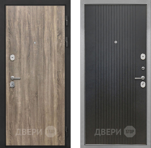 Дверь Интекрон (INTECRON) Гектор Дуб Турин ФЛ-295 Лофт черный в Наро-Фоминске