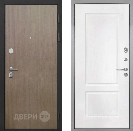 Дверь Интекрон (INTECRON) Гектор Венге Коричневый КВ-2 Белый матовый в Наро-Фоминске