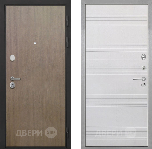 Входная металлическая Дверь Интекрон (INTECRON) Гектор Венге Коричневый ФЛ-316 Белый ясень в Наро-Фоминске
