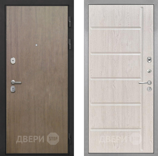 Входная металлическая Дверь Интекрон (INTECRON) Гектор Венге Коричневый ФЛ-102 Сосна белая в Наро-Фоминске