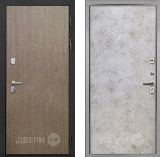 Входная металлическая Дверь Интекрон (INTECRON) Гектор Венге Коричневый Гладкая Мрамор светлый в Наро-Фоминске