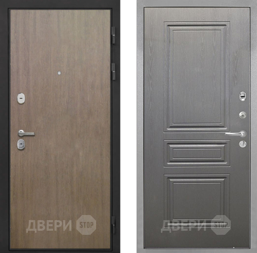 Входная металлическая Дверь Интекрон (INTECRON) Гектор Венге Коричневый ФЛ-243 Графит вуд дуб в Наро-Фоминске