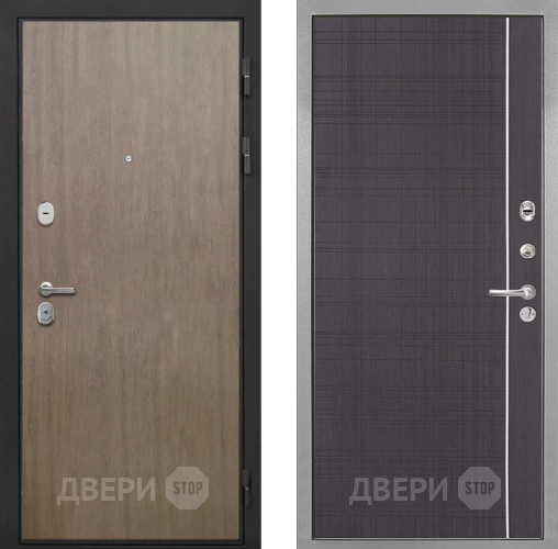 Входная металлическая Дверь Интекрон (INTECRON) Гектор Венге Коричневый В-07 с молдингом Венге в Наро-Фоминске